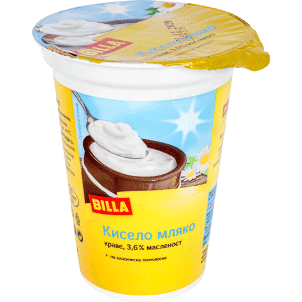 BILLA Кисело мляко 3,6% 400 ГР