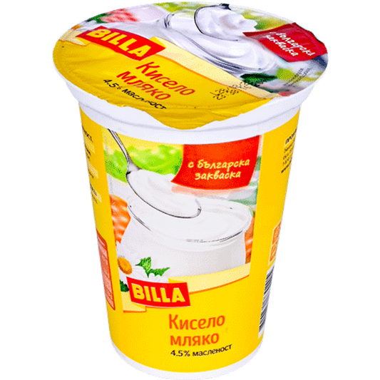 BILLA Кисело мляко 4,5% 400 ГР